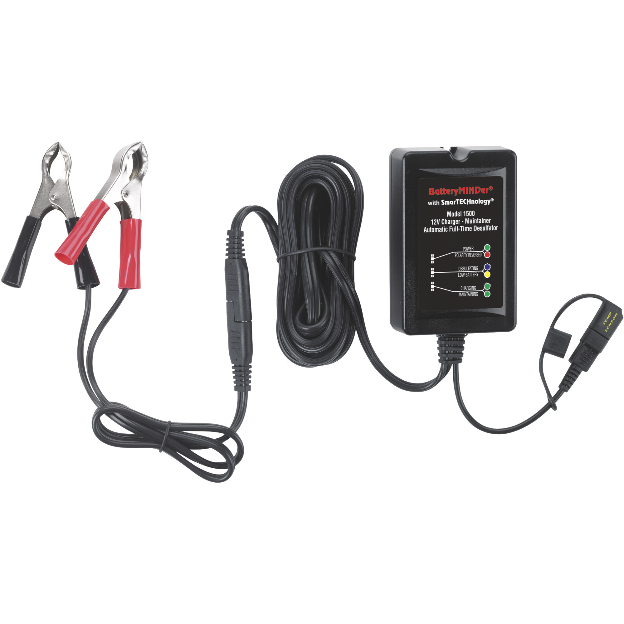 BatteryMINDer Battery Charger/Trickle Charger/Desulfator , 12 Volt, 1.5 Amp, Model# 1500